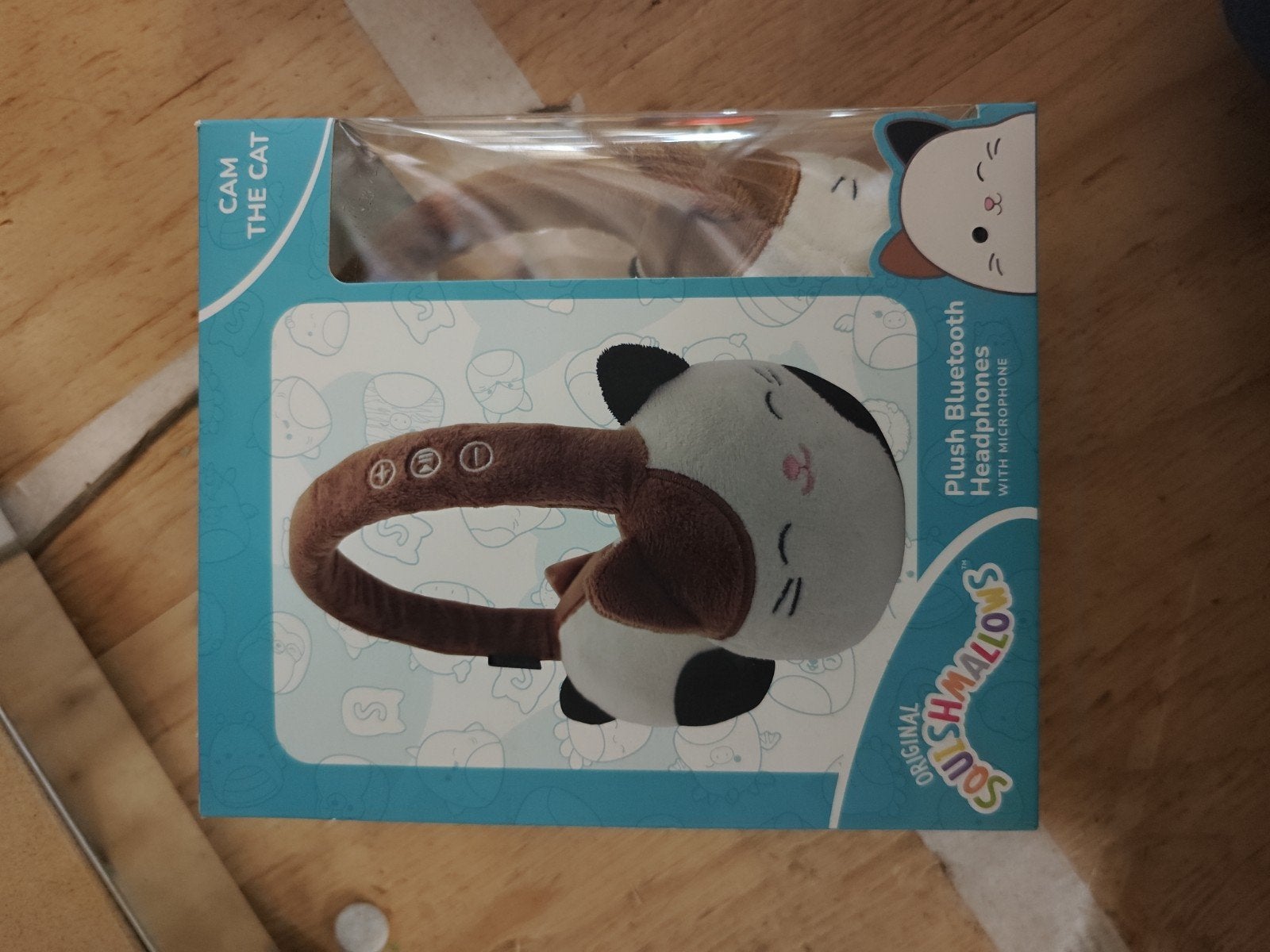 Squishmallows Cam The Cat Pluche Bluetooth Koptelefoon