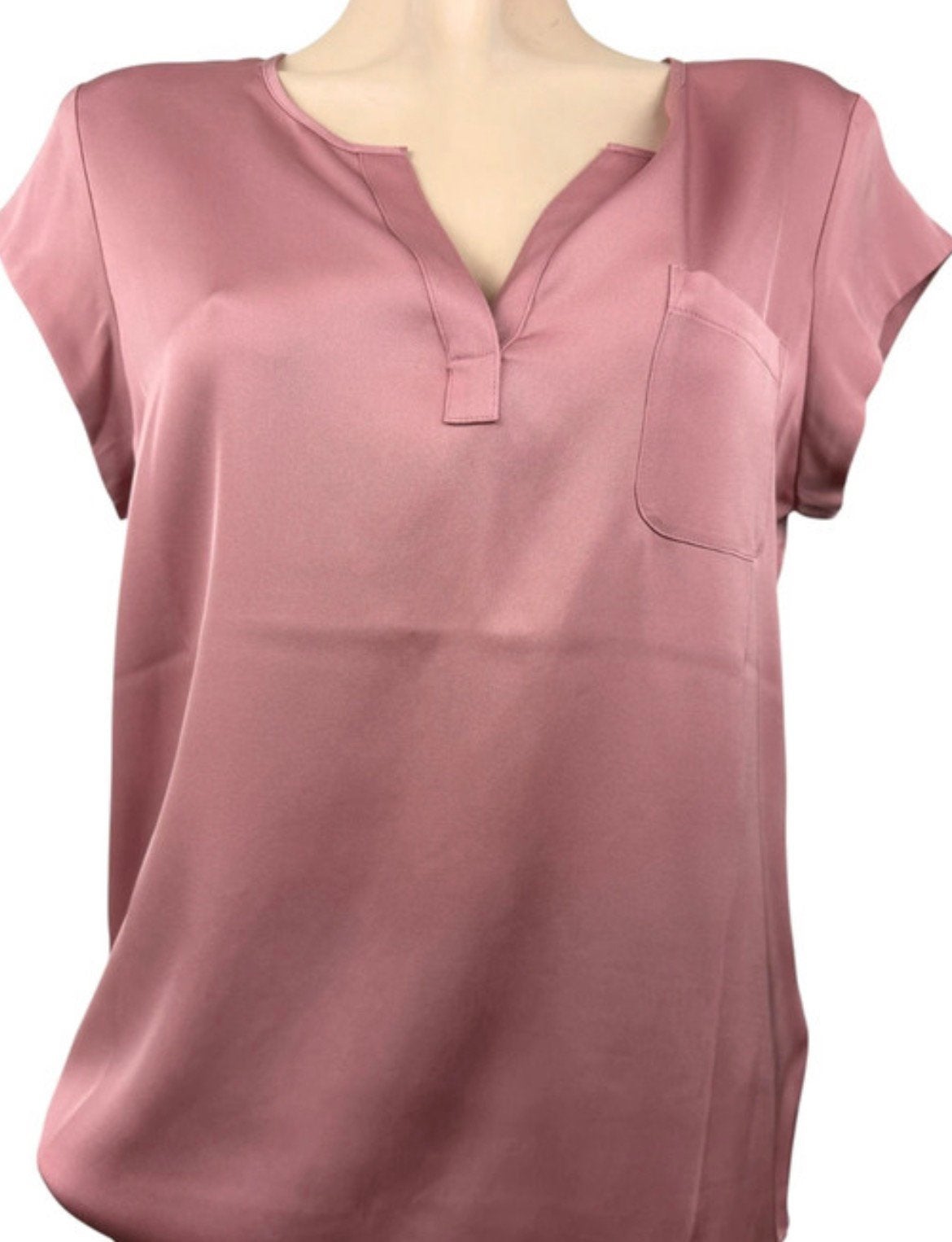 REPEAT NIEUW oud rose/koraal zijde topje echt prachtig mtL, Maat 42/44 (L), Ophalen of Verzenden, Zo goed als nieuw, Roze
