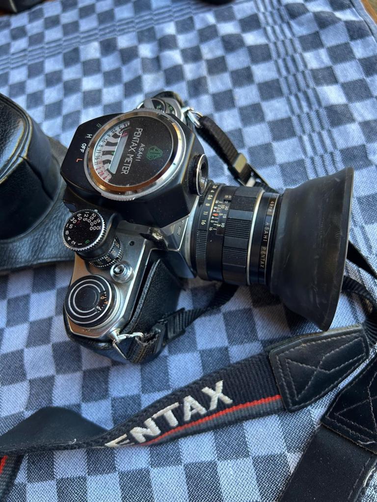 Asahi Pentax S1a met Pentax meter en accessoires, Audio, Tv en Foto, Fotocamera's Analoog, Ophalen, Spiegelreflex, Pentax