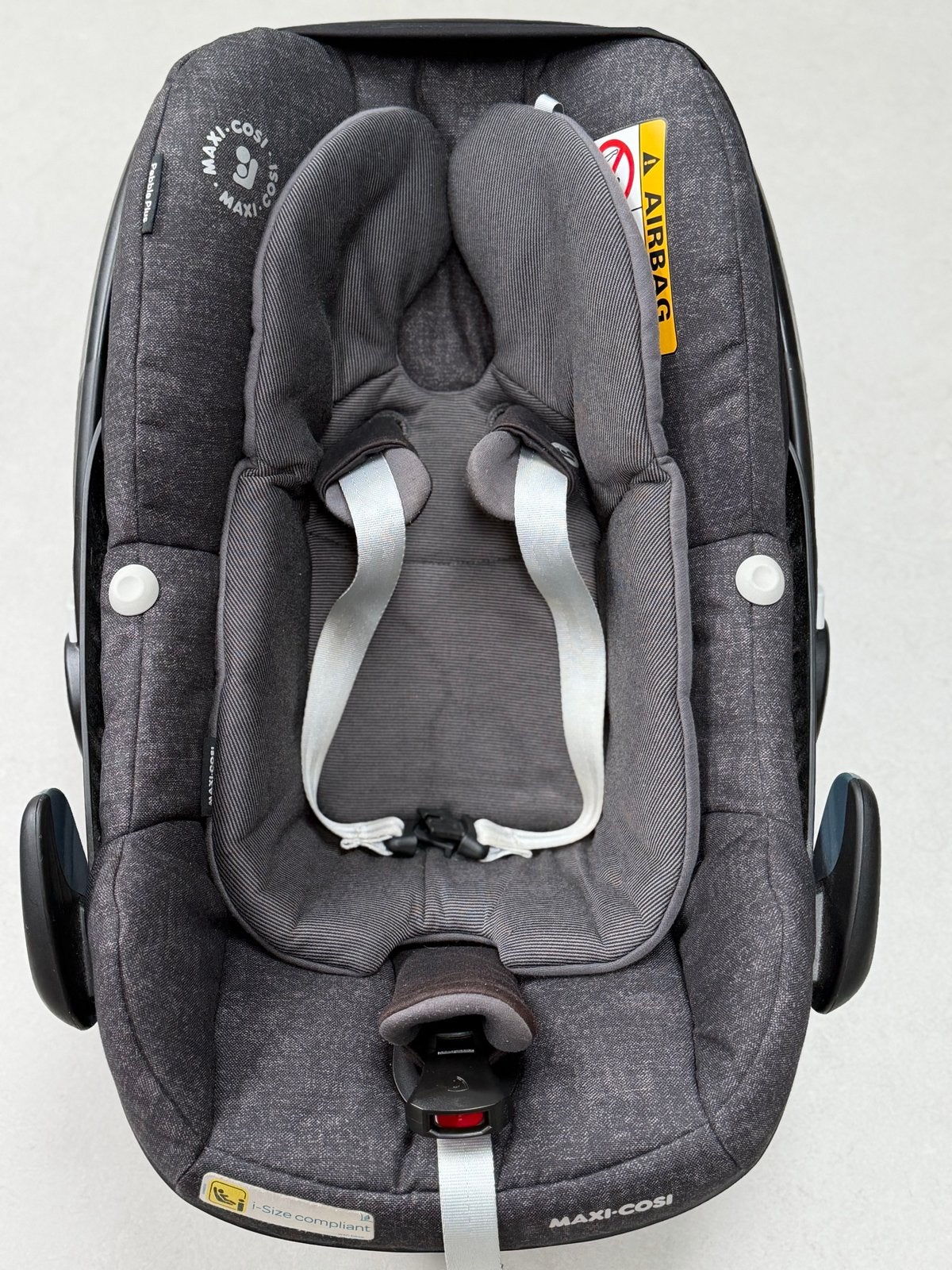 Maxi-Cosi Pebble Plus autostoel met isofix base, Autogordel of Isofix, Gebruikt, 0 t/m 13 kg, Maxi-Cosi