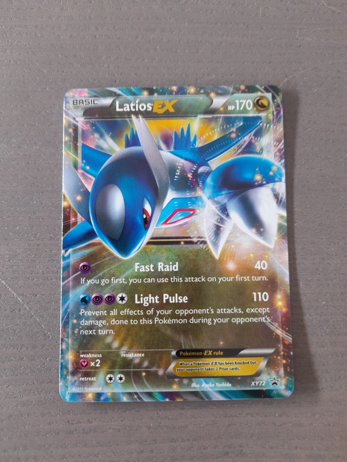 Promo xy72 latios ex, Ophalen of Verzenden, Gebruikt, Losse kaart, Foil