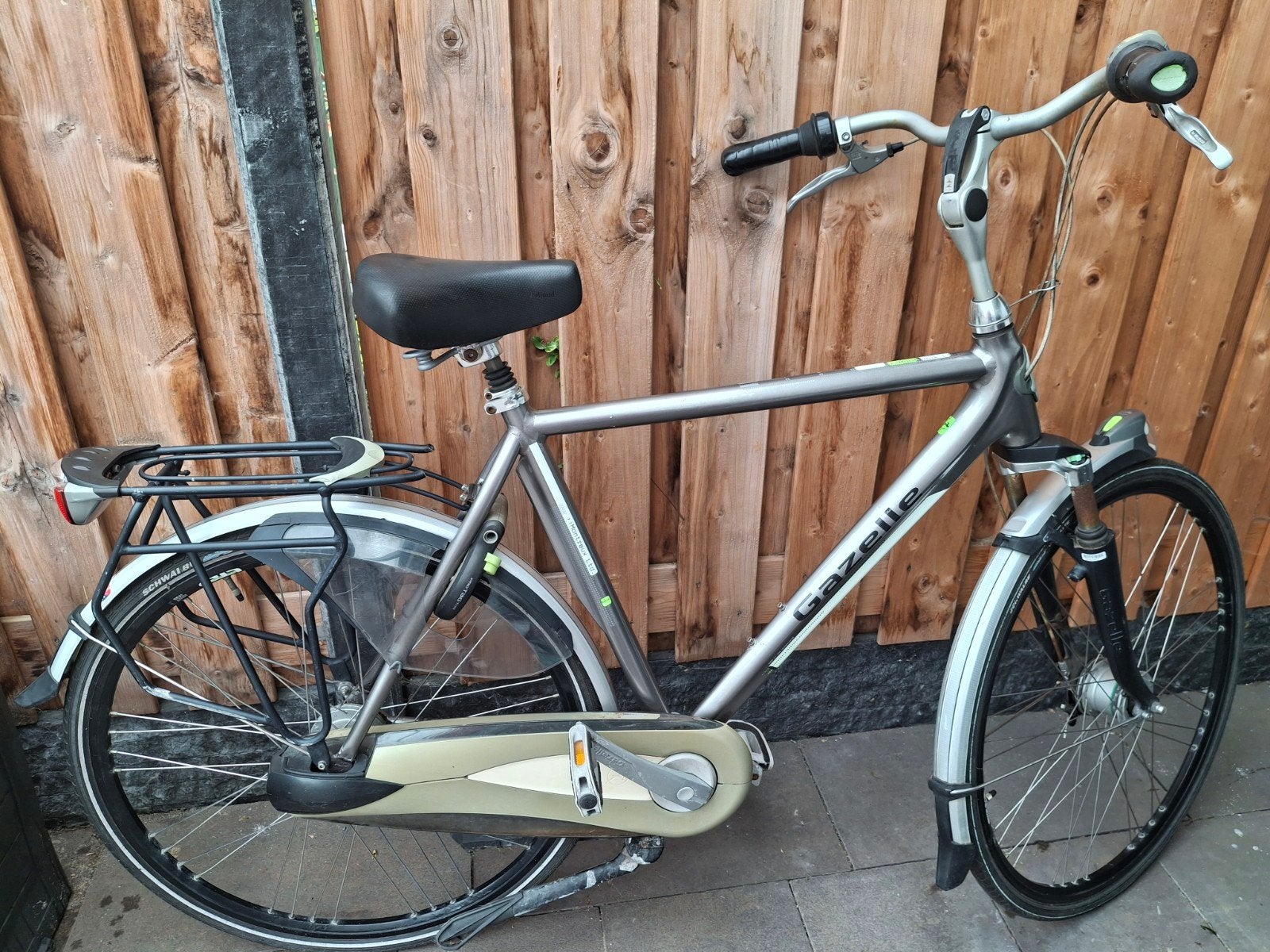 Nette Gazelle Montreux Ltd. herenfiets, Ophalen, Gebruikt, Versnellingen, 56 cm of meer