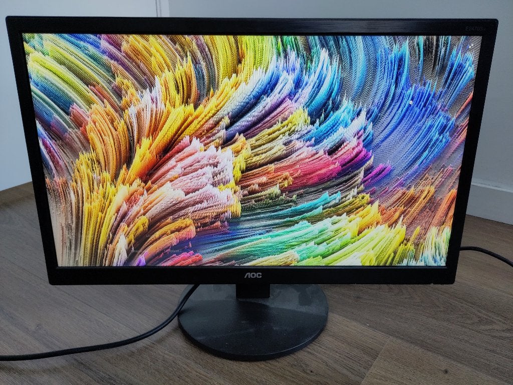 AOC E2407SWH 24 inch Full HD Monitor, Computers en Software, Gaming, DVI, Verzenden, Zo goed als nieuw