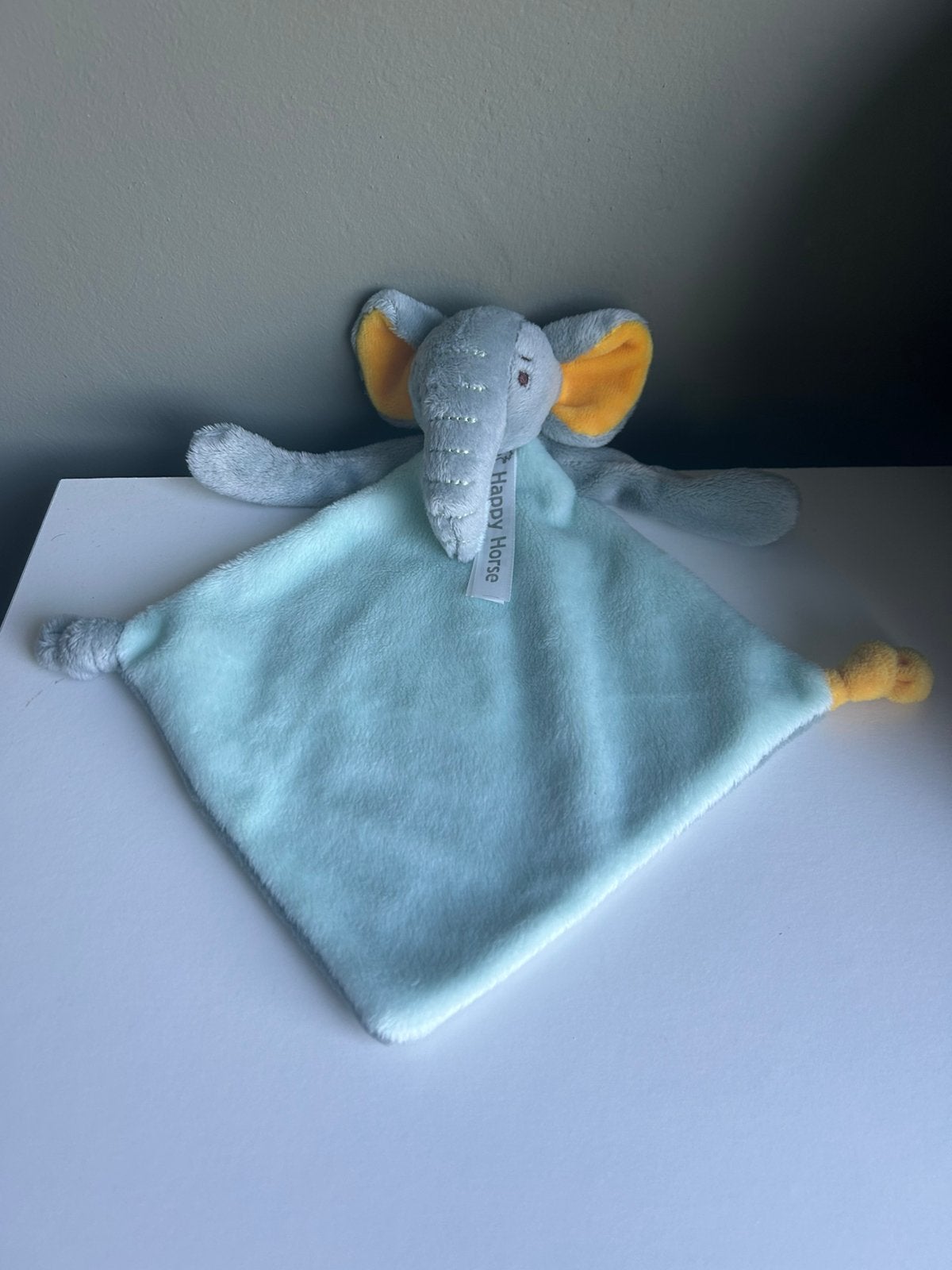Happy horse olifant evan knuffeldoekje knuffel nieuw, Verzenden, Zo goed als nieuw, Olifant