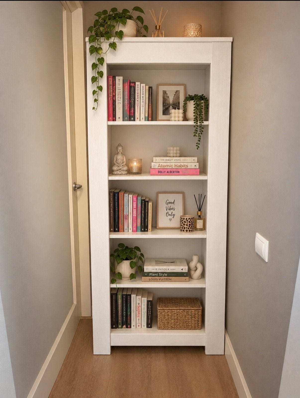 Boekenkast met 5 Planken - Comming Kids Stijl, Ophalen, Zo goed als nieuw, Wanddecoratie