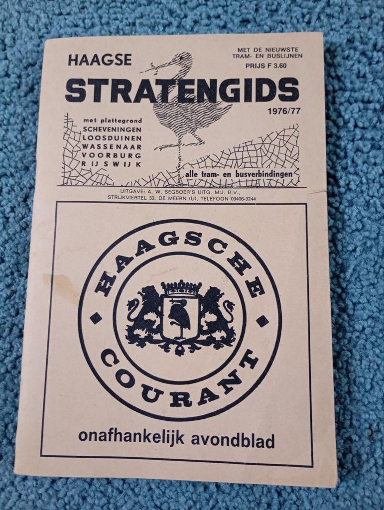 Vintage Haagse Straten Gids igst 1976/77, Ophalen of Verzenden