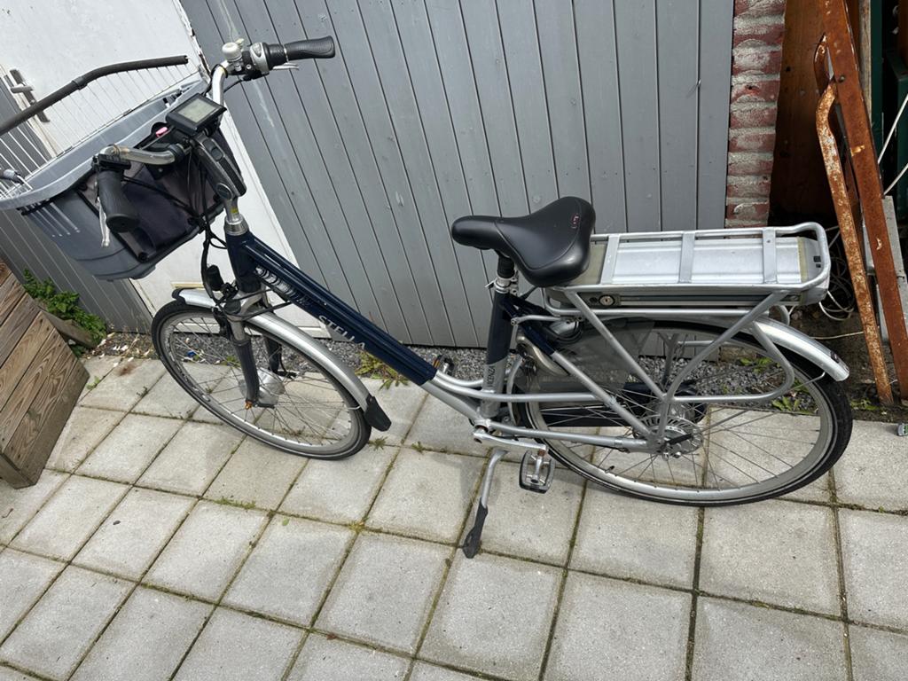 Nette Stella Vicenza elektrische damesfiets met mand, Gebruikt, 51 tot 55 cm, 30 tot 50 km per accu, Ophalen