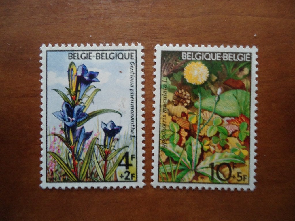 Flora bloemen België 1974, mi. 1790+93 postfris, Ophalen of Verzenden, Postfris, Dier of Natuur