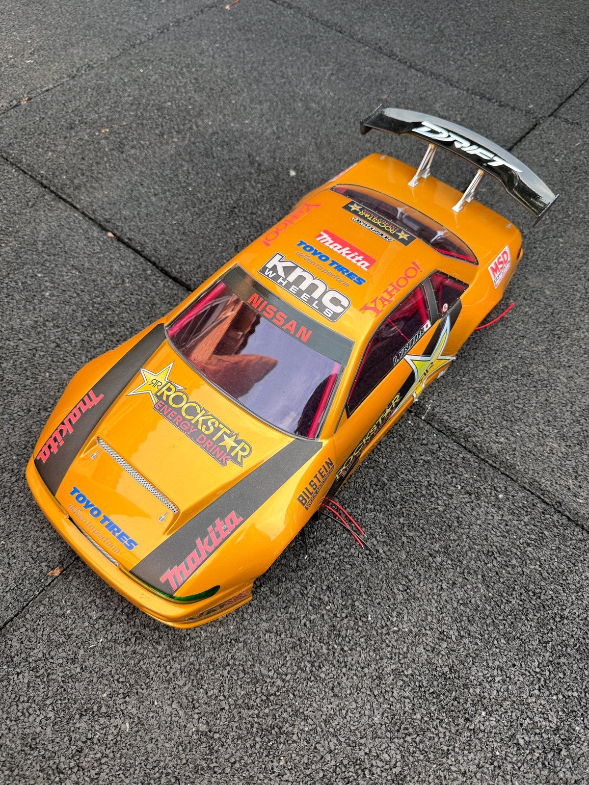 S13 RC drift body | LED, Ophalen of Verzenden, Zo goed als nieuw, Onderdeel