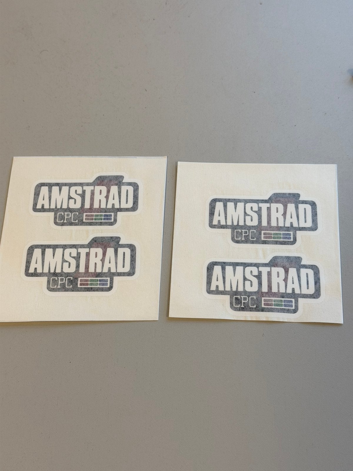 4x Amstrad CPC Retro Stickers 8-bit vintage Computer Logo, Ophalen of Verzenden, Nieuw