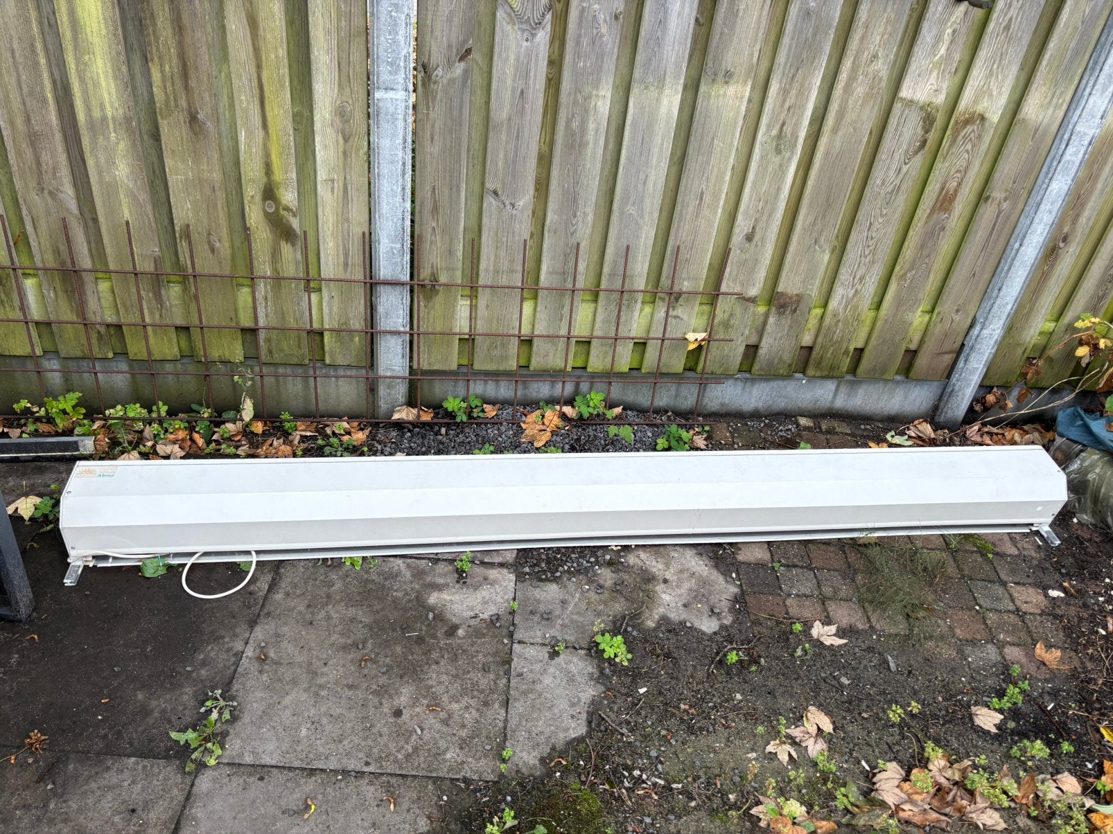 Rolluik wit elektrisch 260x165cm, Doe-het-zelf en Verbouw, Rolluiken, Ophalen, Gebruikt, Wit, 200 cm of meer