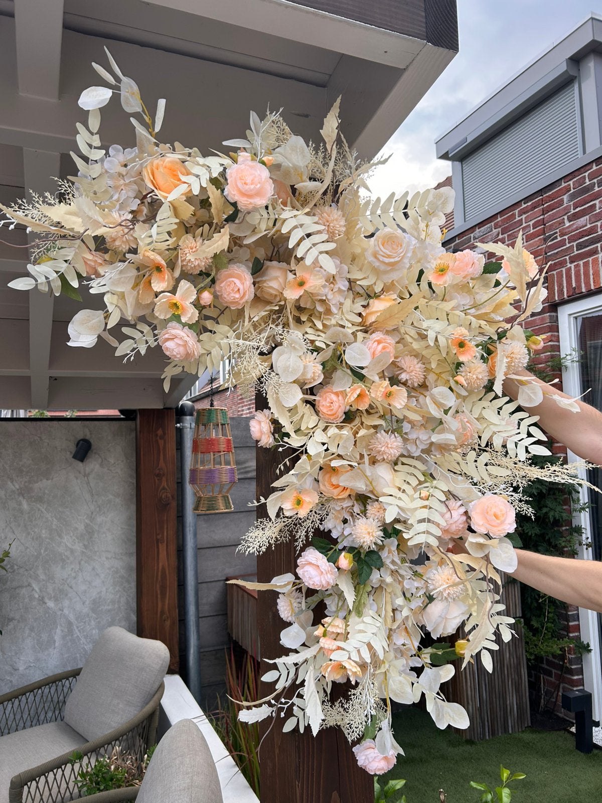 Pergola trouwerij bloemstuk, Ophalen, Zo goed als nieuw
