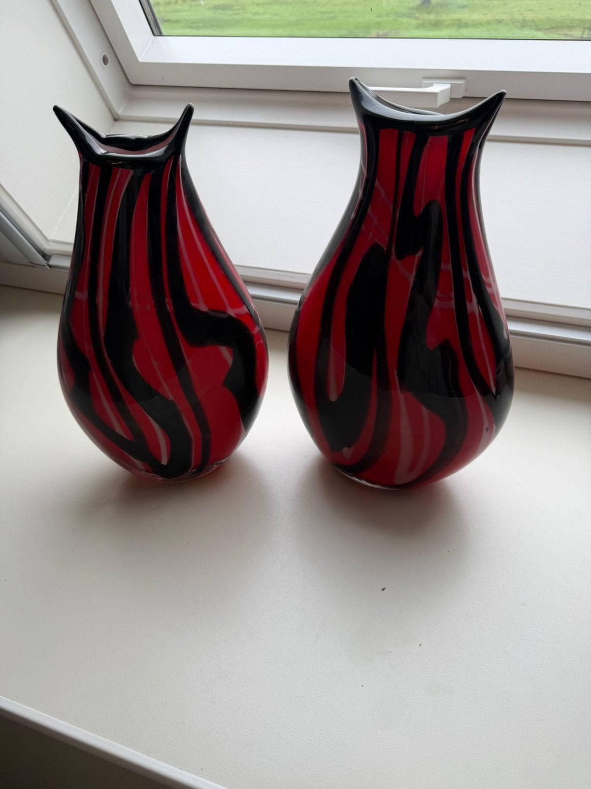 Glas geblazen vazen, Ophalen