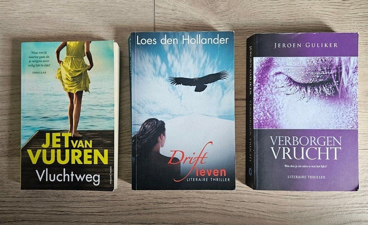 Spannende thrillers: Jet van Vuuren, Loes den Hollander, Ophalen of Verzenden, Gelezen, Jet van Vuuren, Loes den Hollander, Jeroen Guliker