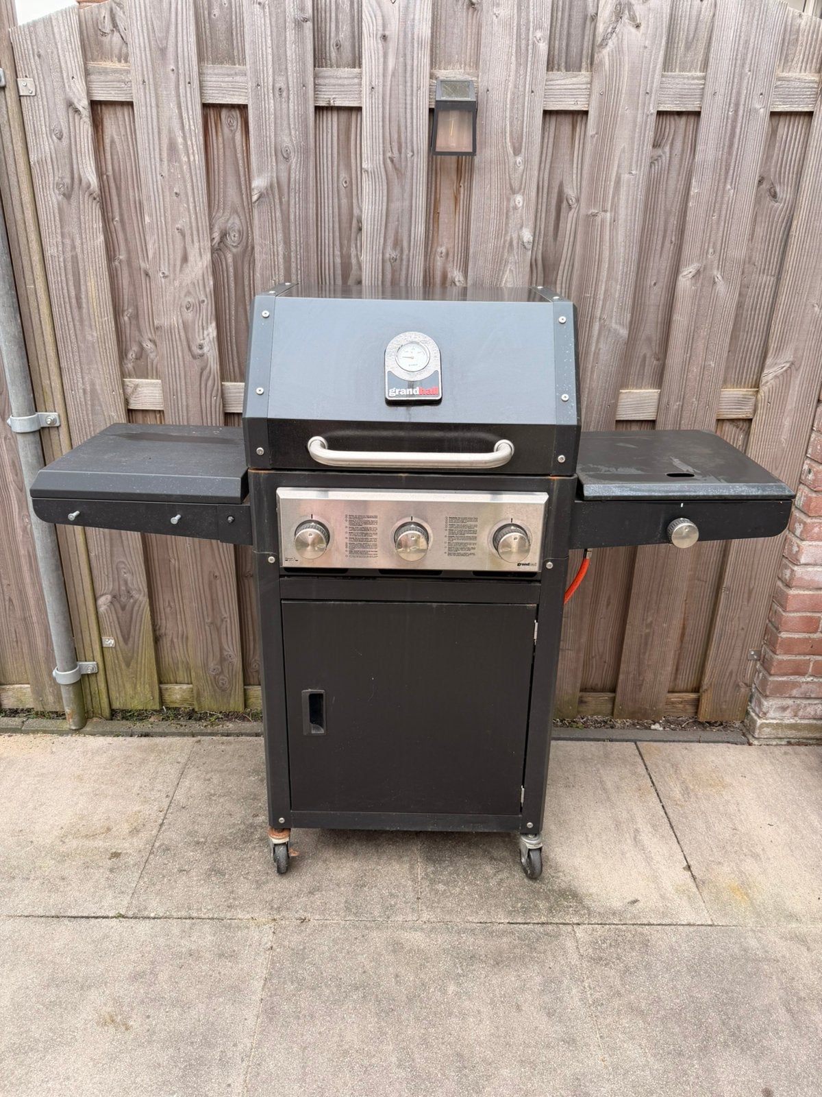 Grandhall Xenon 3 Gasbarbecue – Zwart | Incl beschermhoes, Ophalen, Gebruikt