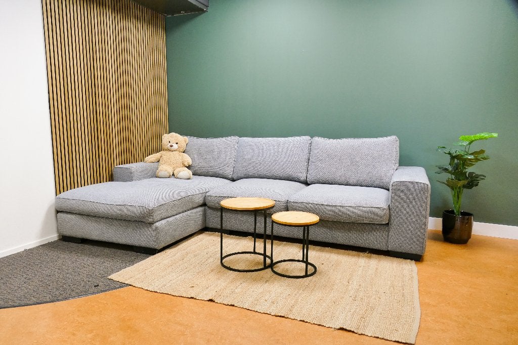 Lounge Bank Grijs Met Chaise Longue [Refurbished], -, -, Hoekbank, 300 cm of meer