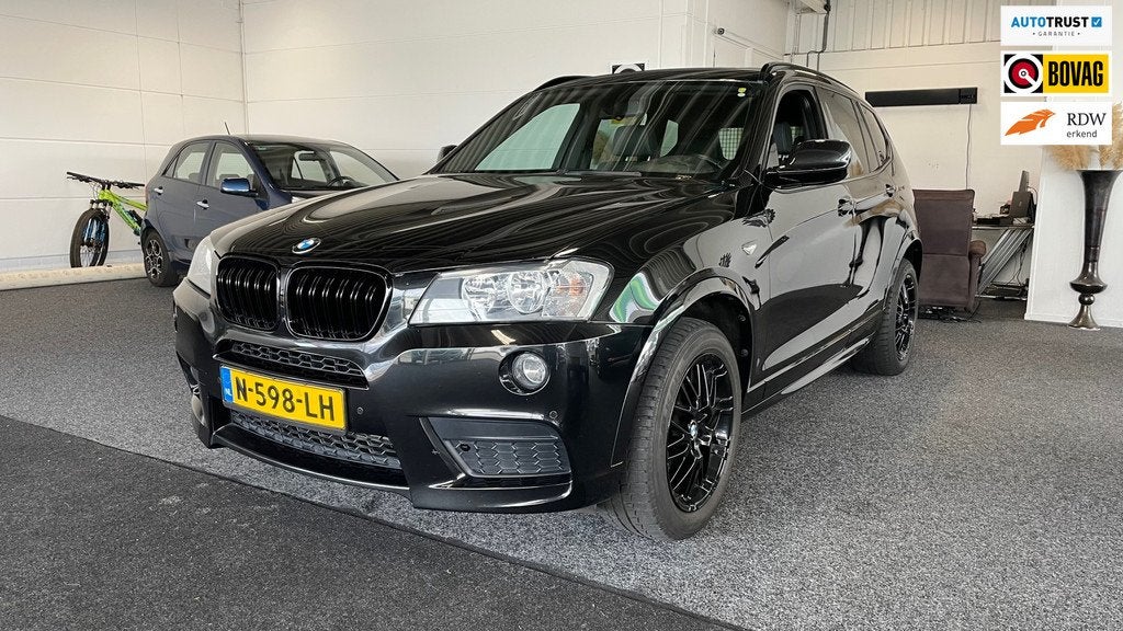 BMW X3 XDrive20i High Executive, Cruise control, Airco, Nav,, Auto's, BMW, Euro 5, Gebruikt, Zwart, 4 cilinders
