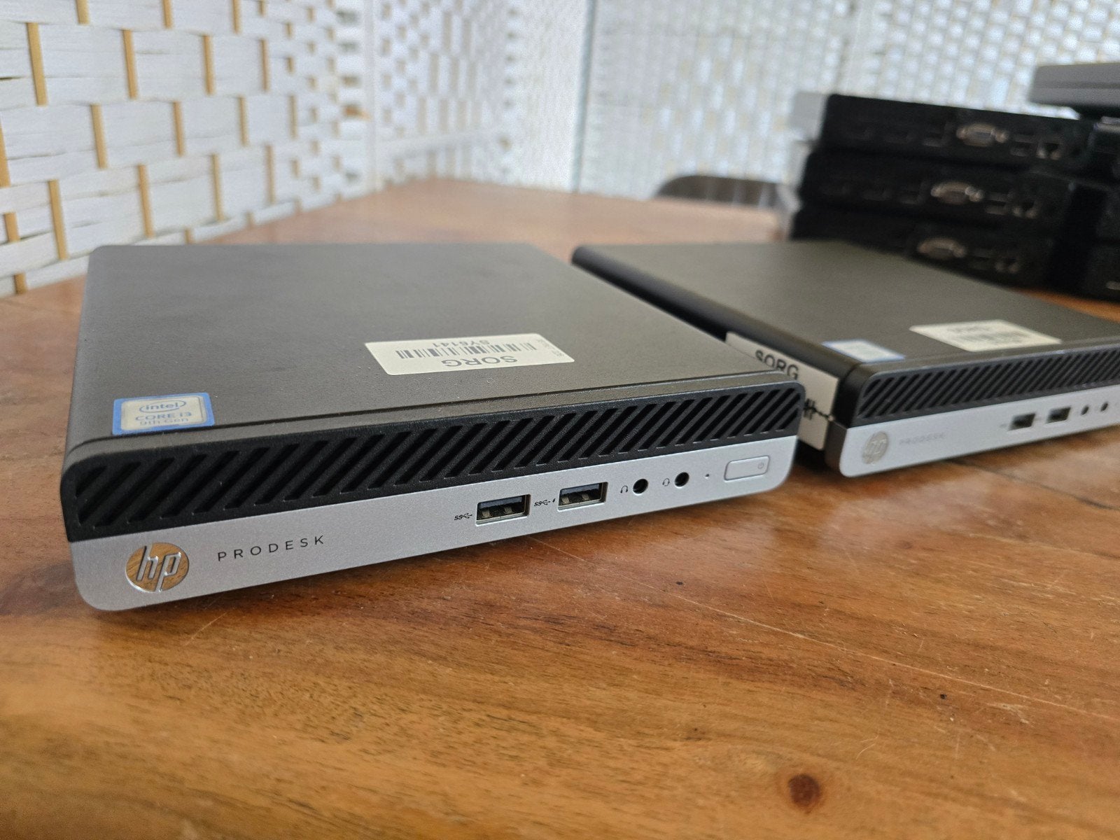 2x HP Prodesk 400 G5 mini pc - core i3 9th - 8GB - 256GB SSD, Computers en Software, Ophalen of Verzenden, Zo goed als nieuw
