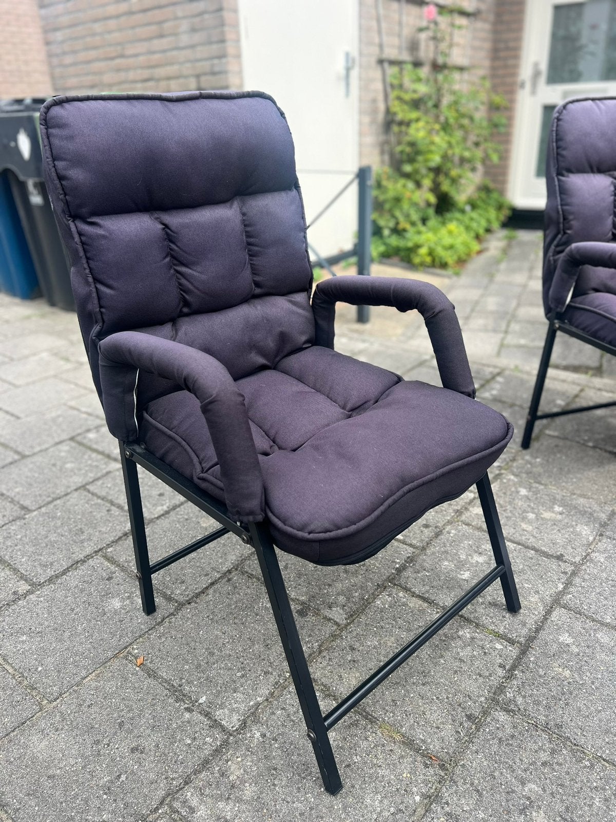Verstelbare stoelen / 6 stuks voor €50, Gebruikt, Zwart, Ophalen of Verzenden, Stof