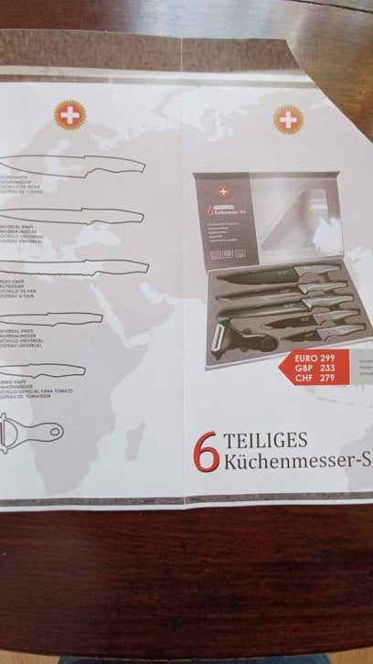 messenset 6 delig, Ophalen of Verzenden, Nieuw, Rvs of Chroom