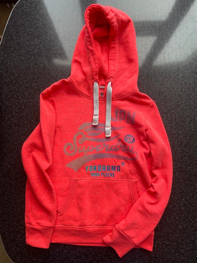 Superdry hoodie maat 38 - Comfortabel en stijlvol, Ophalen, Gedragen, Maat 38/40 (M), Oranje