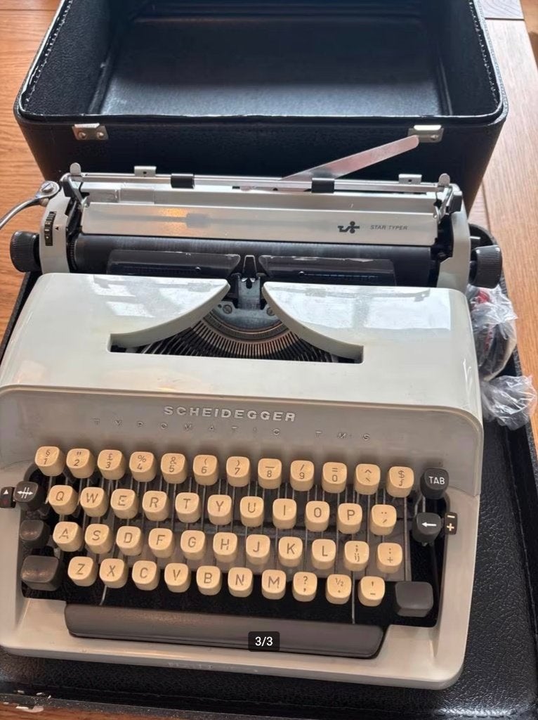 Oude Scheidegger typemachine typmachine, Ophalen, Gebruikt