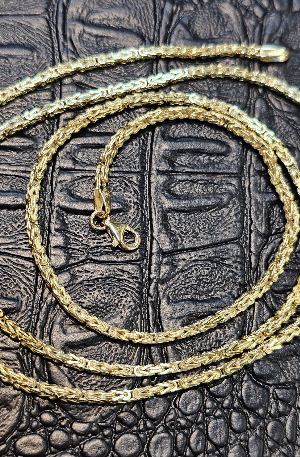 Prachtige Koningsketting 14k goud 1.8mm 67cm lang, Ophalen of Verzenden, Nieuw, Goud, Goud