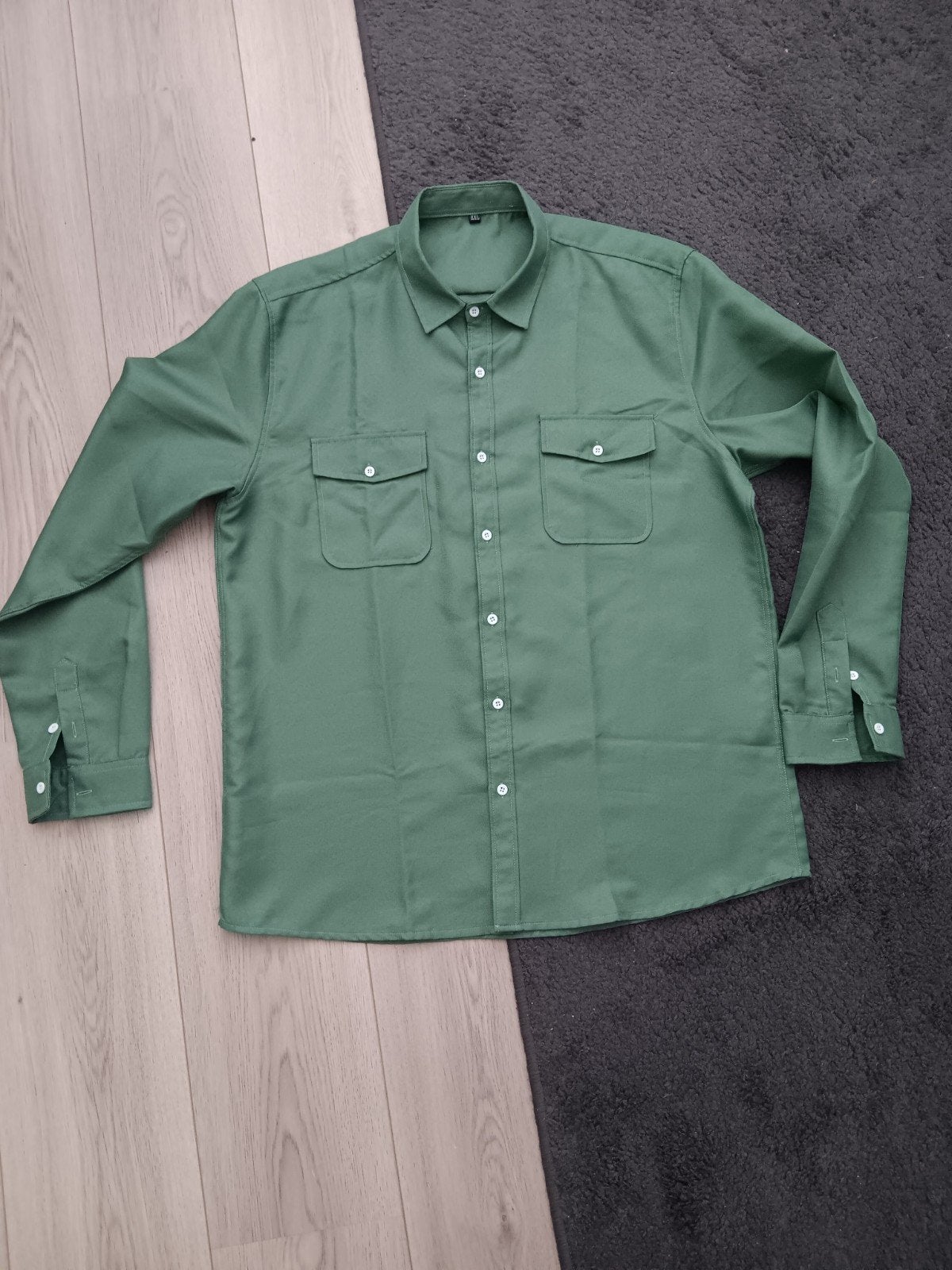 Zgan Overhemd mt XXL, Kleding | Heren, Overhemden, Ophalen of Verzenden, Zo goed als nieuw, Groen, Overige halswijdtes
