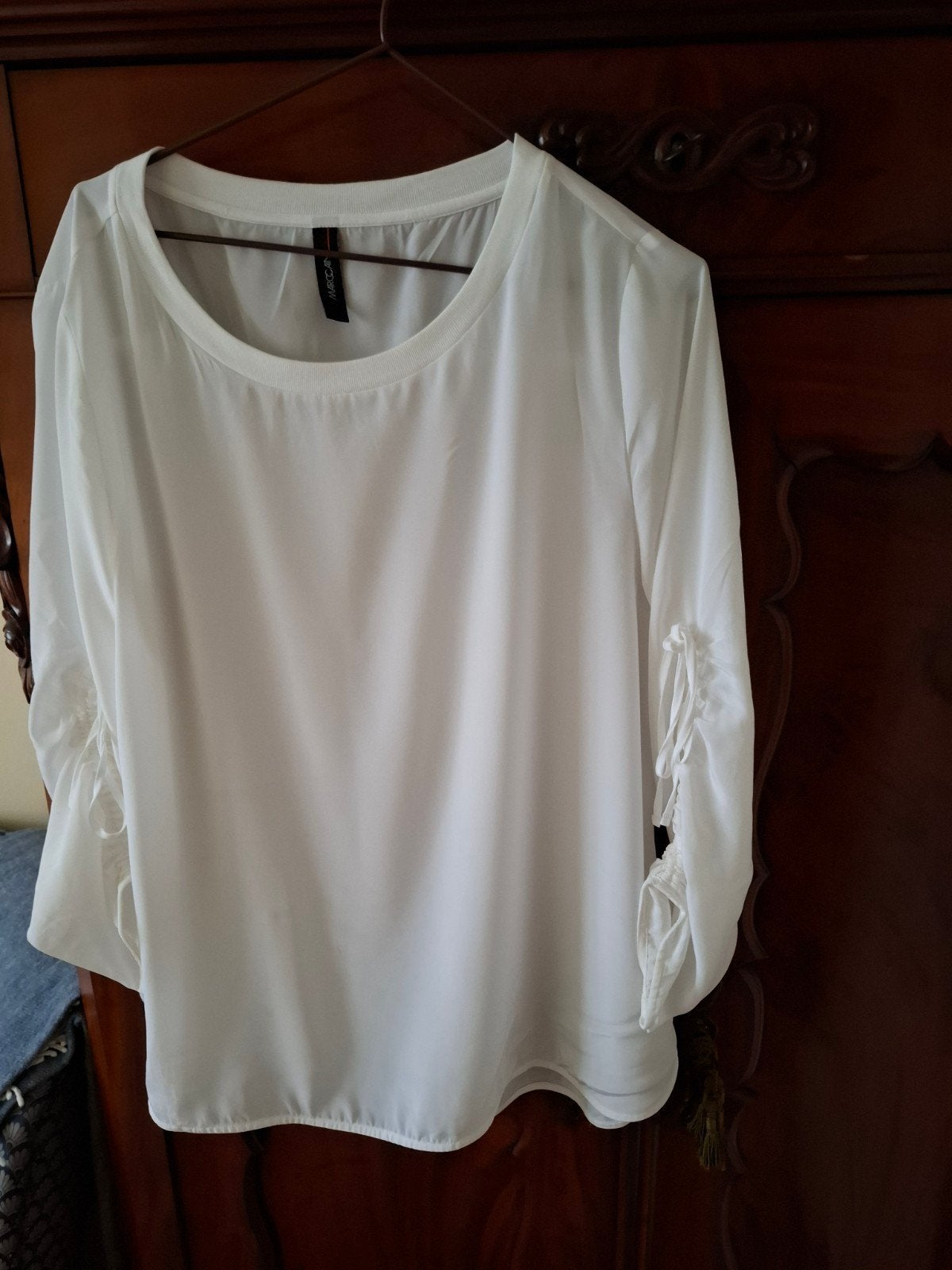 Marc Cain Witte Blouse Maat 42/44 - Nieuwstaat, Marc Cain, Wit, Maat 42/44 (L), Nieuw