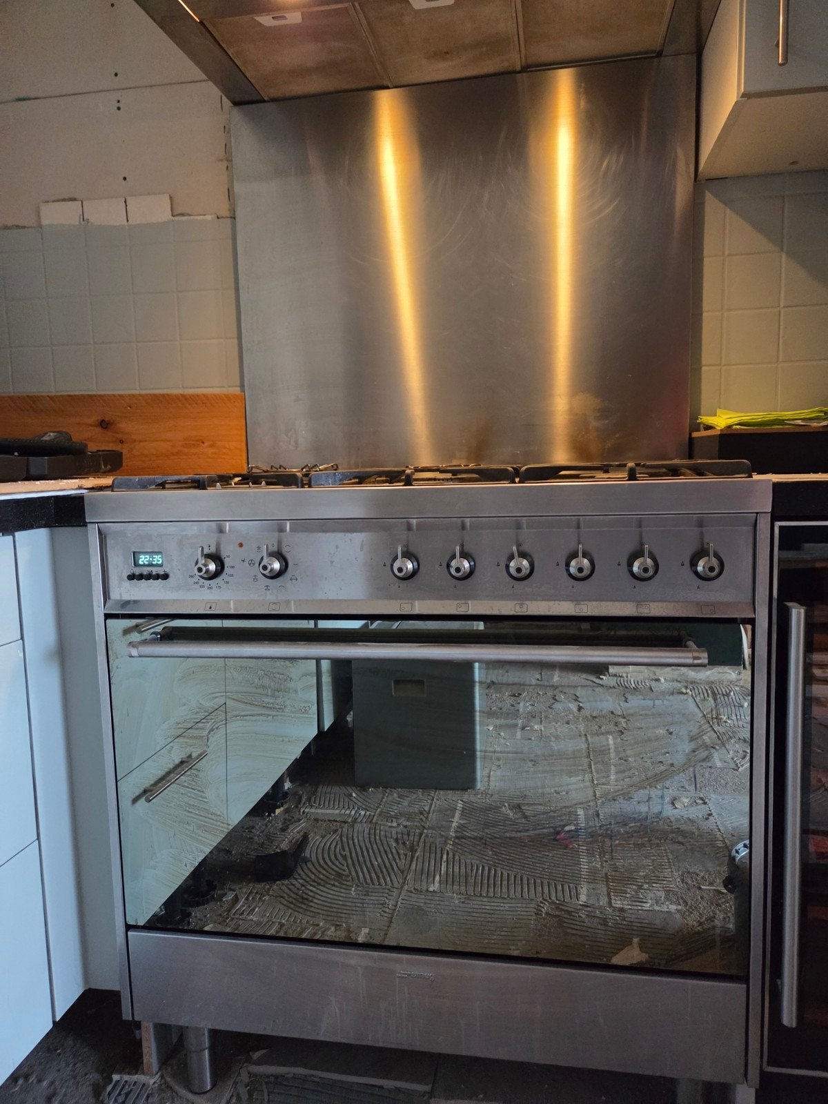 Fornuis met 6 pitten, Ophalen, Gebruikt, 60 cm of meer, Gas