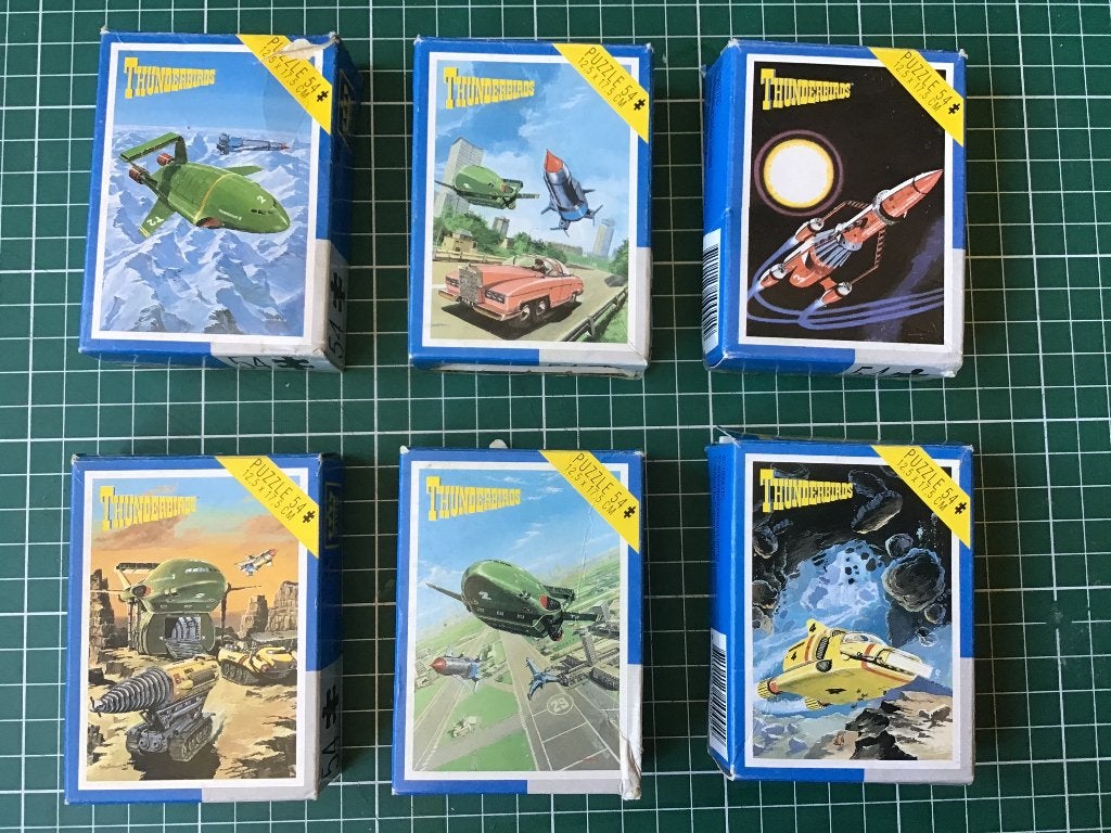 Thunderbirds, 6 mini puzzels, Verzamelen, Verzenden, Gebruikt