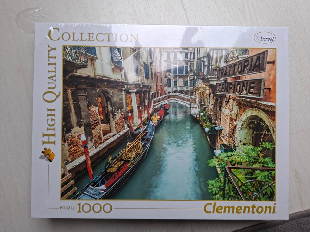 Venetië kanaal puzzel 1000 st. Nieuw in doos, Ophalen of Verzenden, 500 t/m 1500 stukjes, Nieuw, Legpuzzel