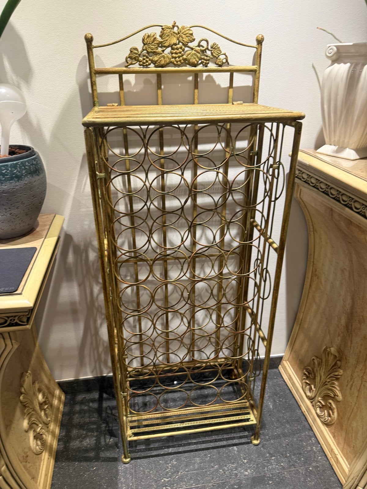 Ijzeren Wijnrek - Decoratief en Ruim, Ophalen, Gebruikt, 25 flessen of meer, 75 – 100