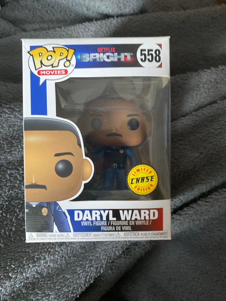 Funko Pop! Netflix Bright 558 Daryl Ward Chase Edition, Ophalen of Verzenden, Zo goed als nieuw