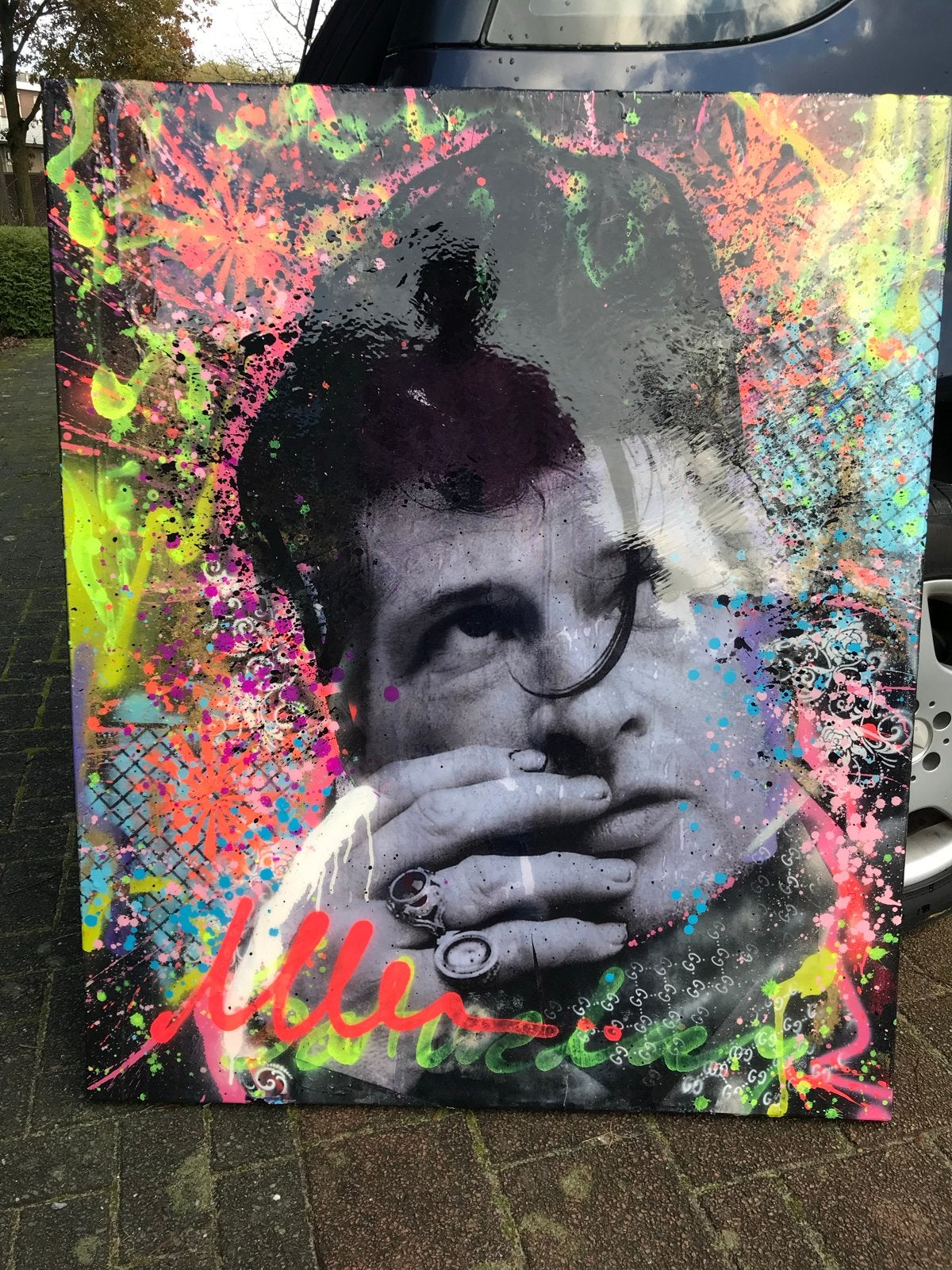 Modern Pop Art Schilderij: Herman Brood, Ophalen of Verzenden