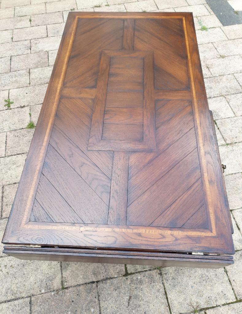 Antieke Engelse salontafel met uitschuifbaar blad, Ophalen