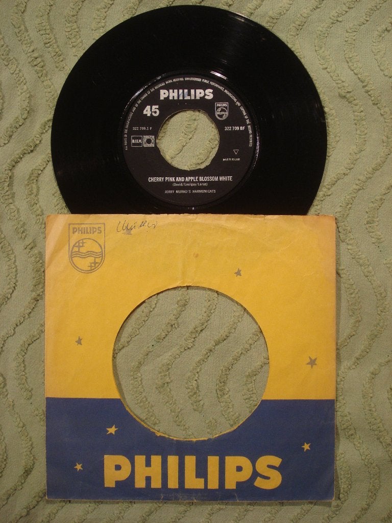 Jerry Murad’s Harmonicats - Cherry pink apple blossom white, Ophalen of Verzenden, Gebruikt, 7 inch, Pop