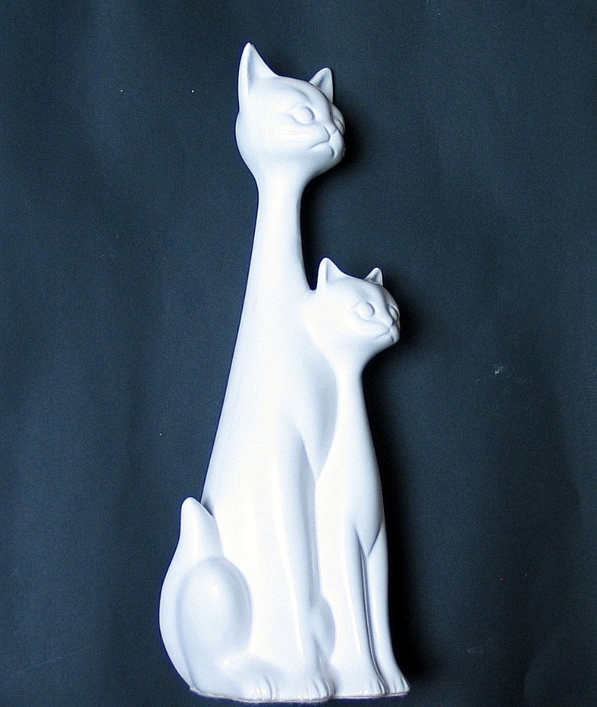 beeld katten (35 cm hoog), Ophalen of Verzenden, Zo goed als nieuw, Dier