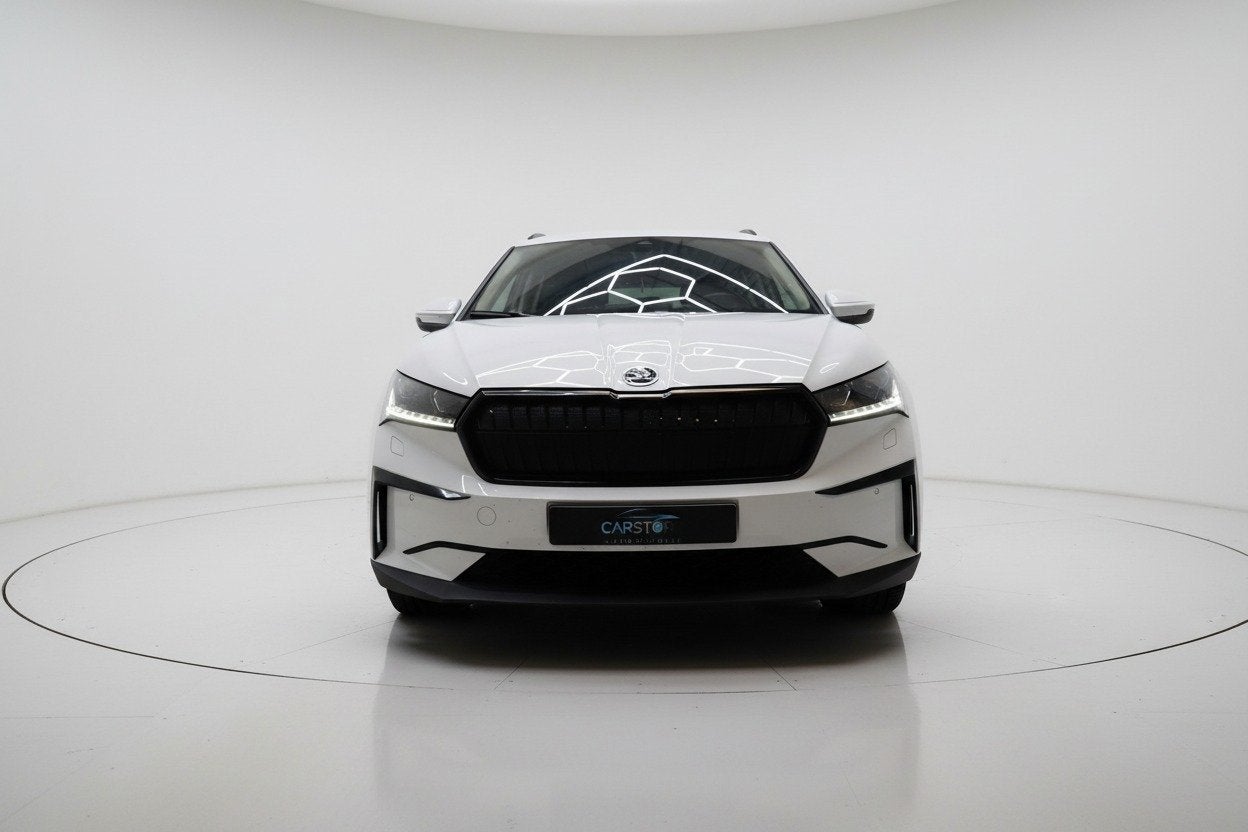 Skoda Enyaq iV 60 SPORTLINE ACC HEAD UP LEER MEMORY CAM, Auto's, Automaat, Achterwielaandrijving, Gebruikt, Zwart