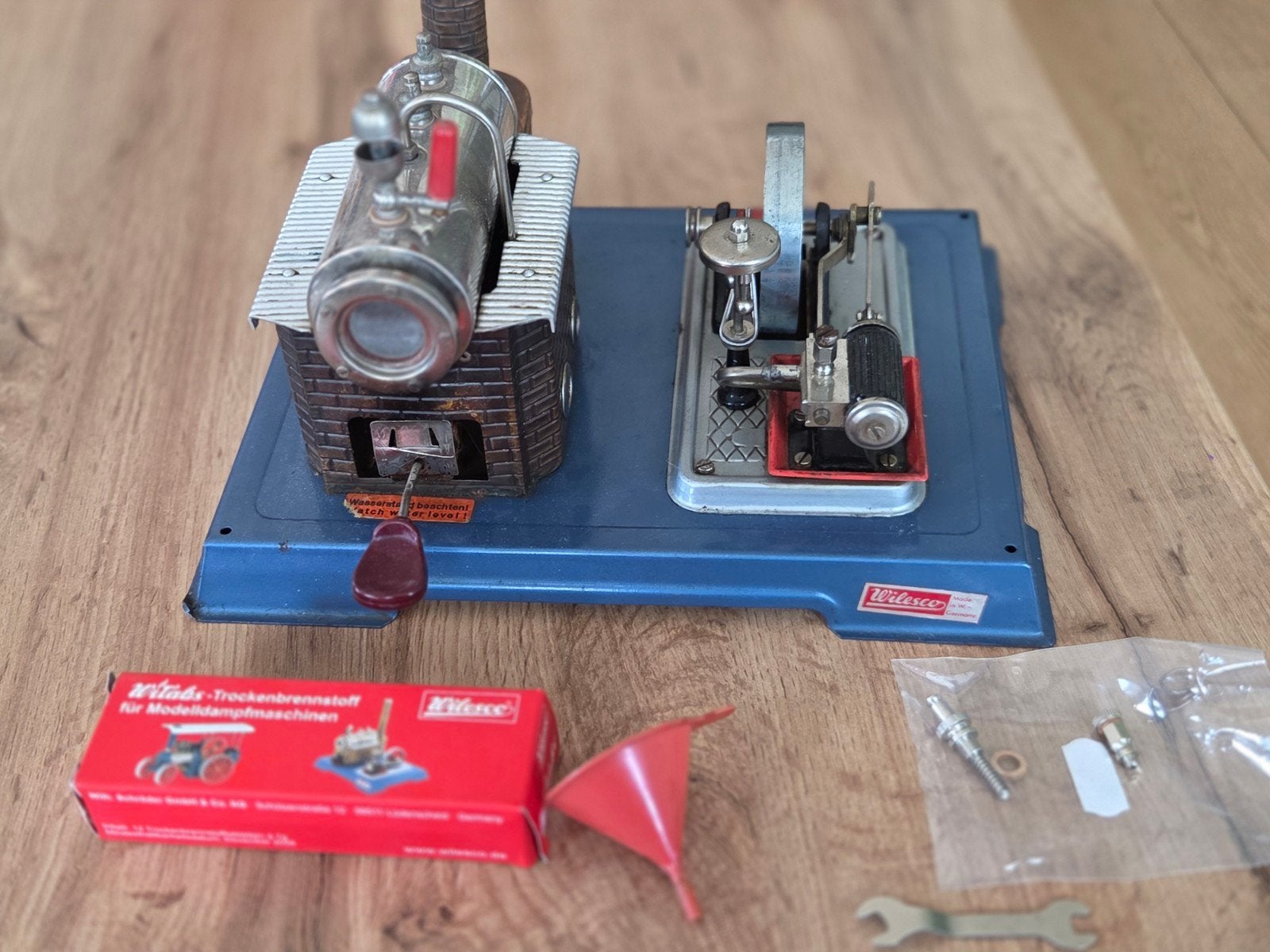 Wilesco D10 stoommachine, Ophalen of Verzenden, Gebruikt, Groter dan 1:32