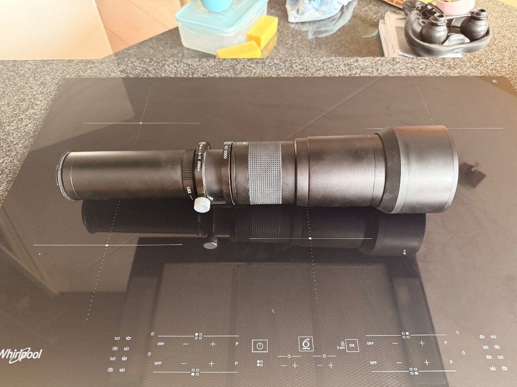 Telescoop lens voor camera, Audio, Tv en Foto, Optische apparatuur | Telescopen, Ophalen, Gebruikt, 80 tot 200 mm, Lenzentelescoop (refractor)