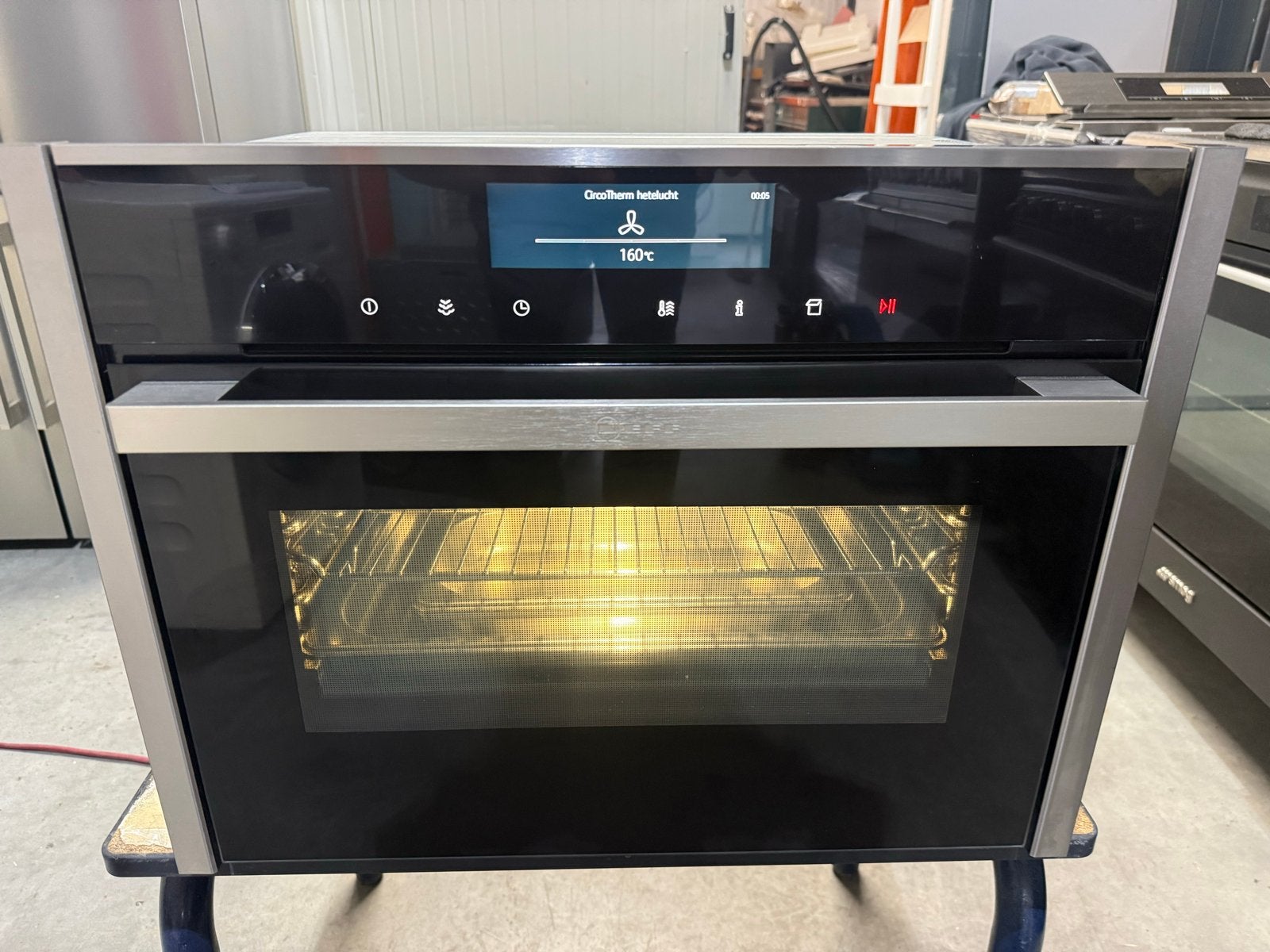 Neff N90 FullSteam Combi-Stoomoven RVS - Zeer Nette Staat, Gebruikt, Bella, Hete lucht, Neff