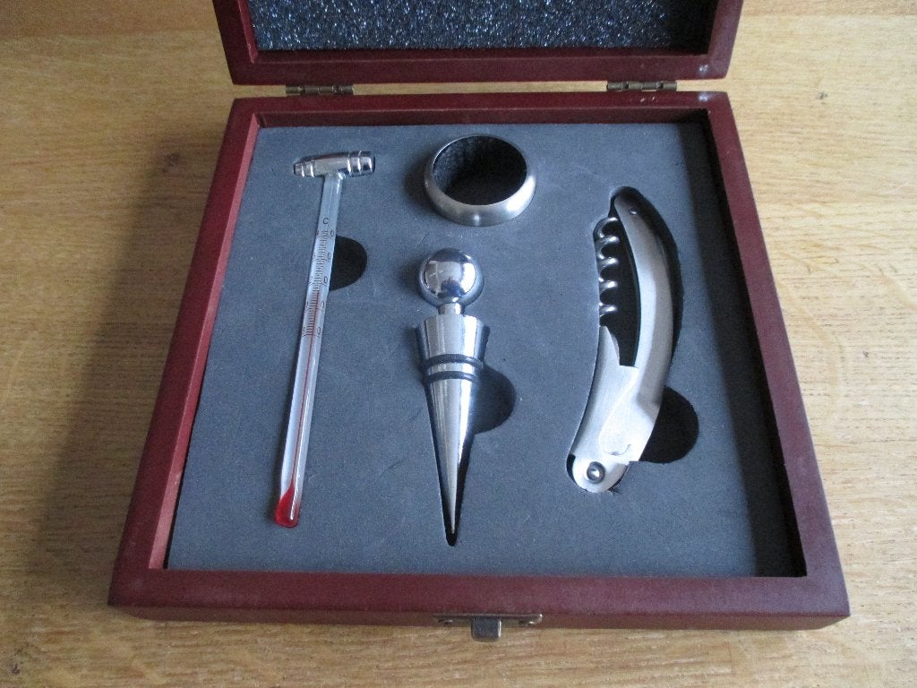 Wijnset  5 delig., Ophalen of Verzenden, Nieuw, Metaal