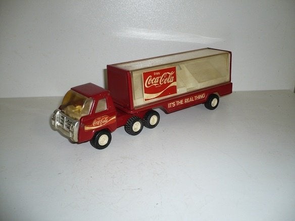 Blikken Coca Cola Truck Buddy L made in Japan Blik, Ophalen of Verzenden