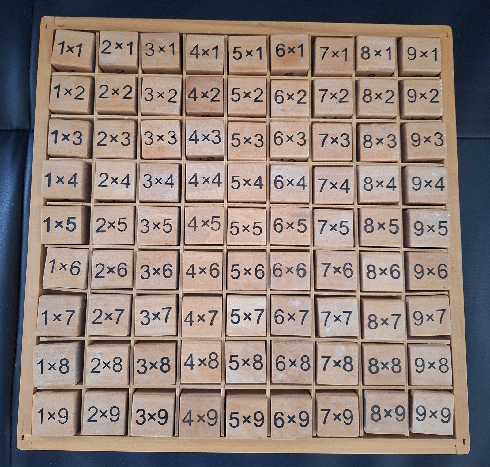 Houten Educatief Speelgoed: Tafels 1-9, Ophalen of Verzenden, Zo goed als nieuw, Rekenen