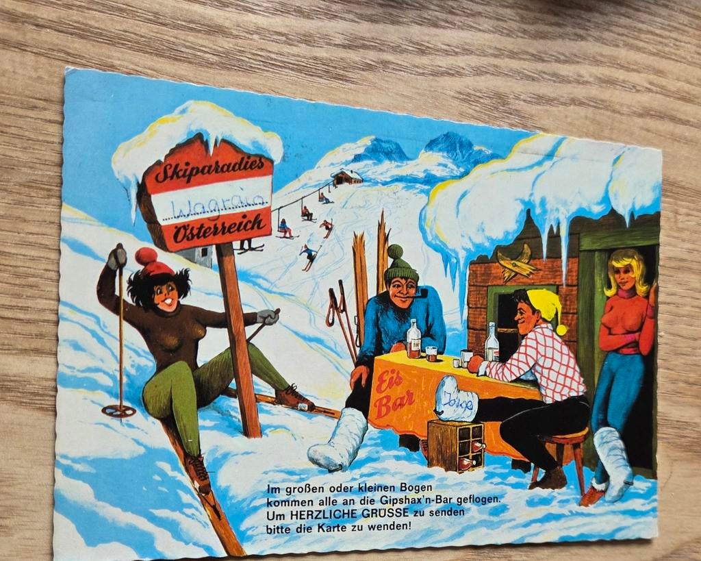 Wintersport humor - sexy, Verzenden, 1980 tot heden, Gelopen, Overige thema's