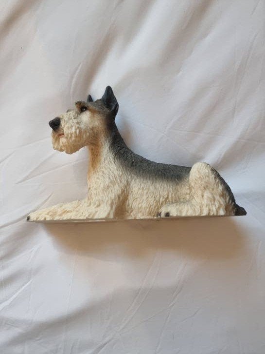 Vintage Schnauzer beeldje - Made in Italy 1988, Ophalen of Verzenden, Zo goed als nieuw, Dier