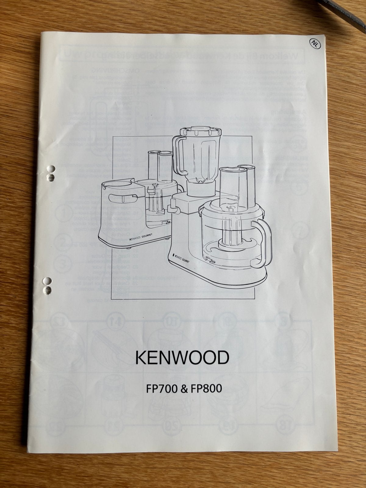 Kenwood Foodprocessor FP700 met complete accessoireset, Ophalen, Gebruikt