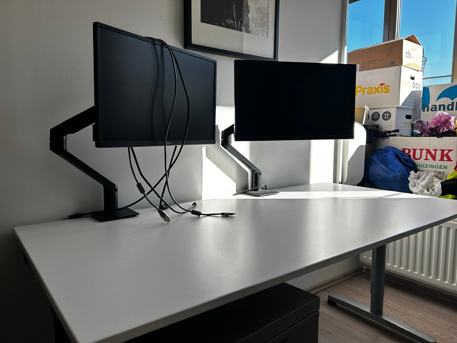 2 sets van Dell Monitor + Dell MSA20 Monitorarm, HDMI, IPS, Zo goed als nieuw, 60 Hz of minder