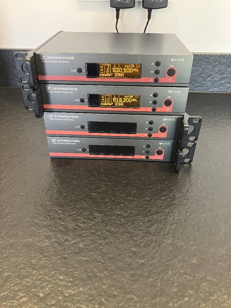 3x Sennheiser EW100 G3 draadloze ontvanger A-band 516-558MHZ, Muziek en Instrumenten, Ophalen of Verzenden, Gebruikt, Zangmicrofoon